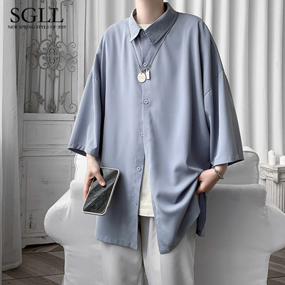 Vyriški laisvi marškiniai - 3/4 rankovėmis