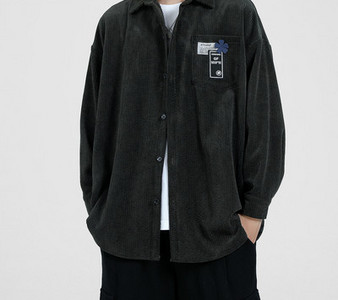 Meeste vabaaja särk musta ja sinise värviga