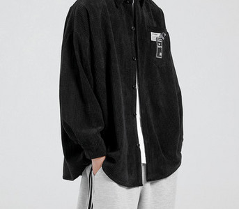 Meeste vabaaja särk musta ja sinise värviga