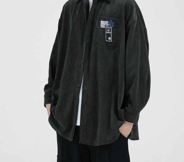 Meeste vabaaja särk musta ja sinise värviga