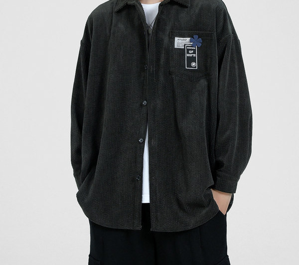 Meeste vabaaja särk musta ja sinise värviga