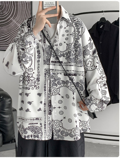 Férfi hosszú ujjú ing gallérral