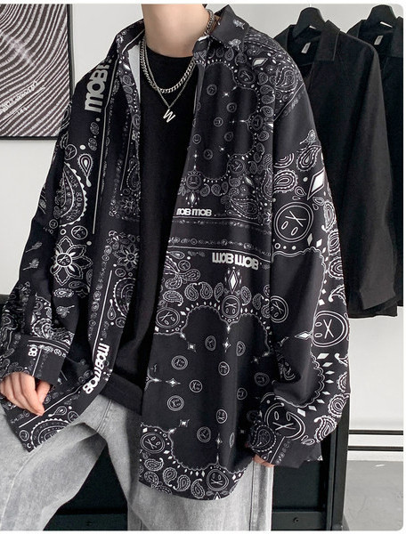 Férfi hosszú ujjú ing gallérral