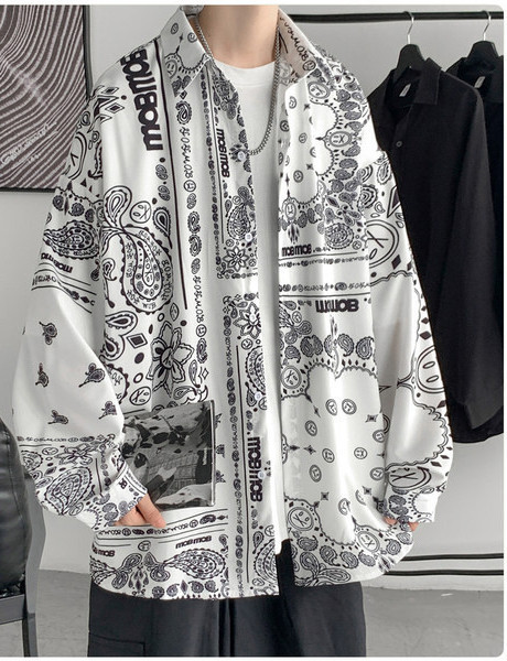 Férfi hosszú ujjú ing gallérral