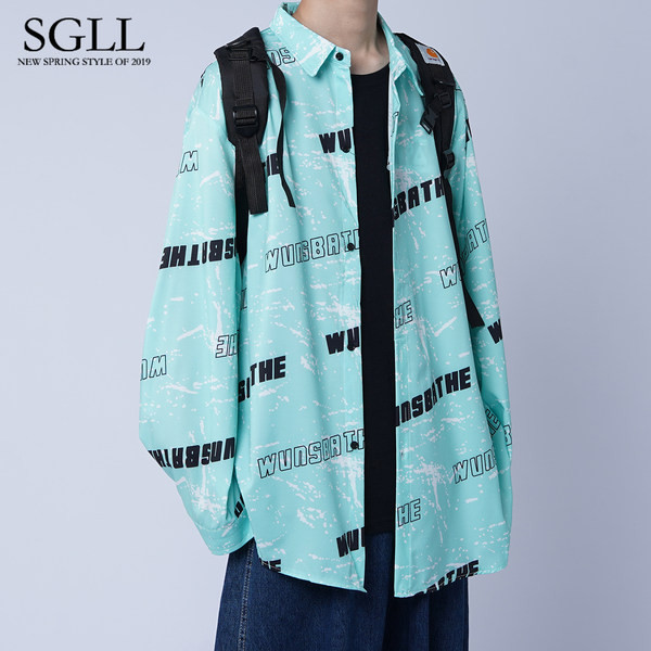 Laisvalaikiai vyriški marškiniai klasikine apykakle – trijų spalvų