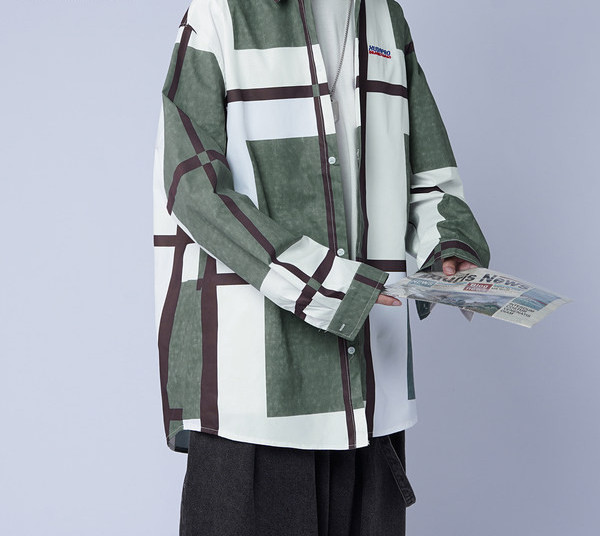 Laisvalaikio vyriški marškinėliai ilgomis rankovėmis apykakle