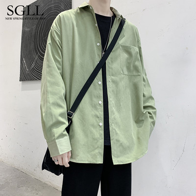 Férfi hosszú ujjú ing zsebbel