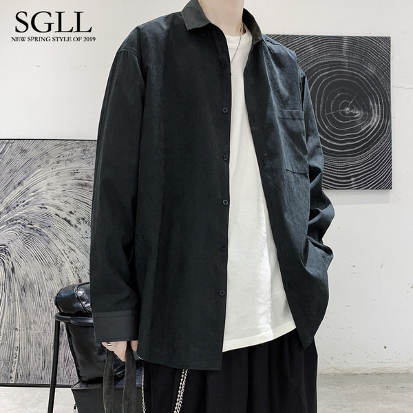 Férfi hosszú ujjú ing zsebbel