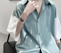 Meeste vabaaja lühikeste varrukatega särk