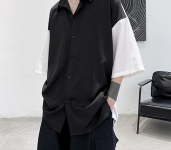 Meeste vabaaja lühikeste varrukatega särk