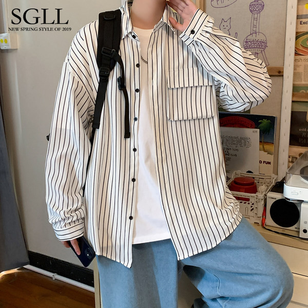 Meeste kevadtriibuline tasku ja nööpidega särk