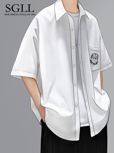 Bő férfi ing két színben