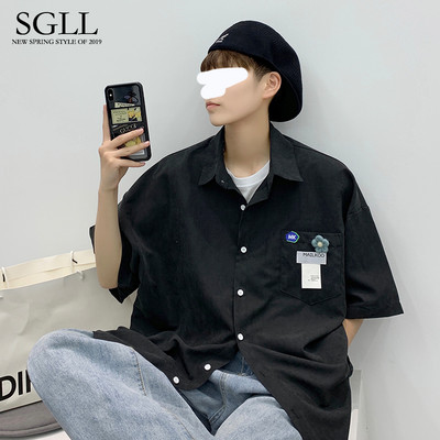 Ανδρικό πουκάμισο casual με κέντημα