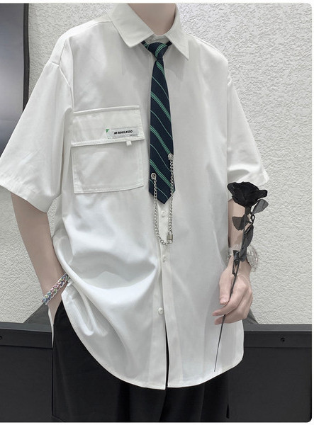 Meeste vabaaja särk lipsuga