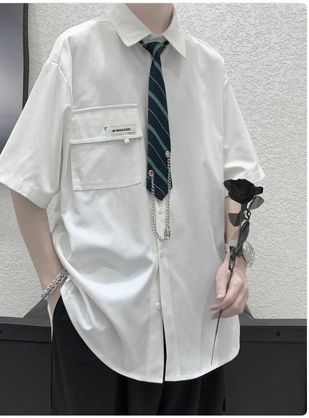 Meeste vabaaja särk lipsuga