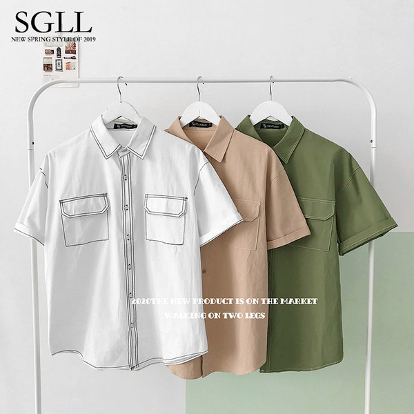 Uue mudeli taskuga meeste särk kolmes värvitoonis