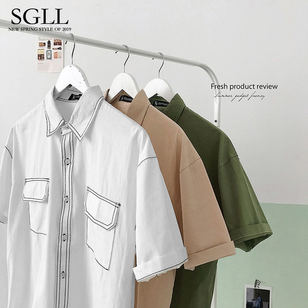 Uue mudeli taskuga meeste särk kolmes värvitoonis