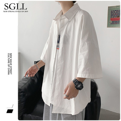 Νέο μοντέλο καλοκαιρινό ανδρικό πουκάμισο με μανίκι 7/8