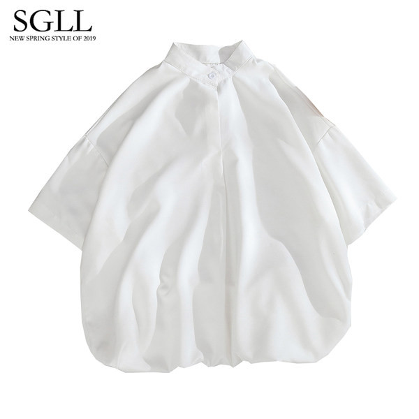 Vyriški marškiniai su 3/4 rankovėmis ir sagomis