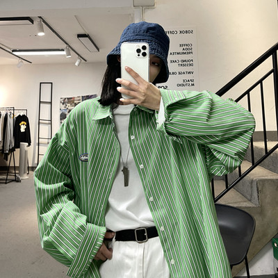 Ανδρικό μακρυμάνικο πουκάμισο με λογότυπο