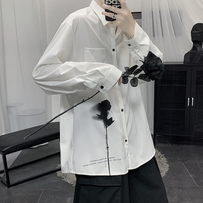 Férfi hosszú ujjú ing mintával