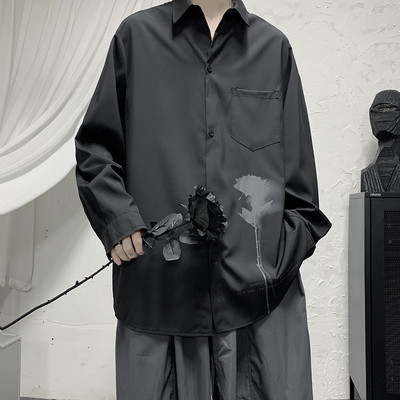 Férfi hosszú ujjú ing mintával