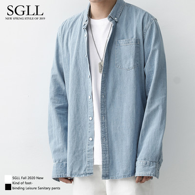 Uus mudel meeste teksasärk taskuga