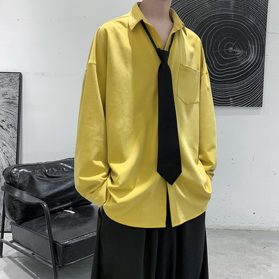 Ανδρικό πουκάμισο με τσέπη σε διάφορα χρώματα