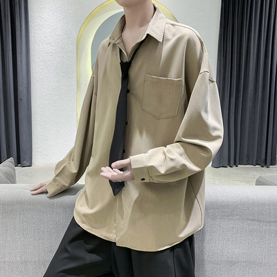 Ανδρικό πουκάμισο με τσέπη σε διάφορα χρώματα