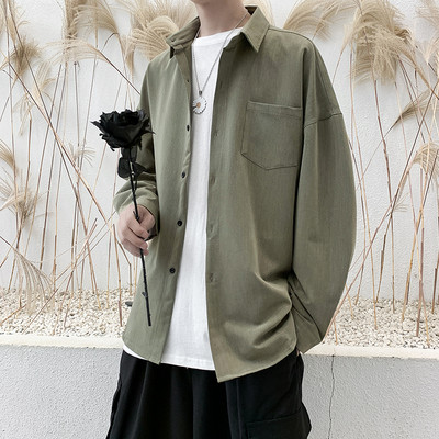 Ανδρικό πουκάμισο με τσέπη σε διάφορα χρώματα