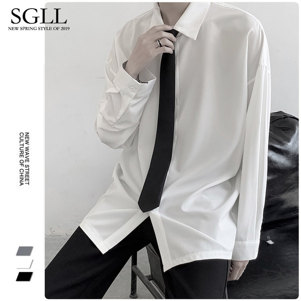 Széles férfi ing klasszikus gallérral - három színben