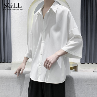 Μονόχρωμο ανδρικό πουκάμισο με κλασικό γιακά - πολλά χρώματα