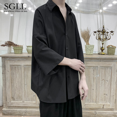 Μονόχρωμο ανδρικό πουκάμισο με κλασικό γιακά - πολλά χρώματα