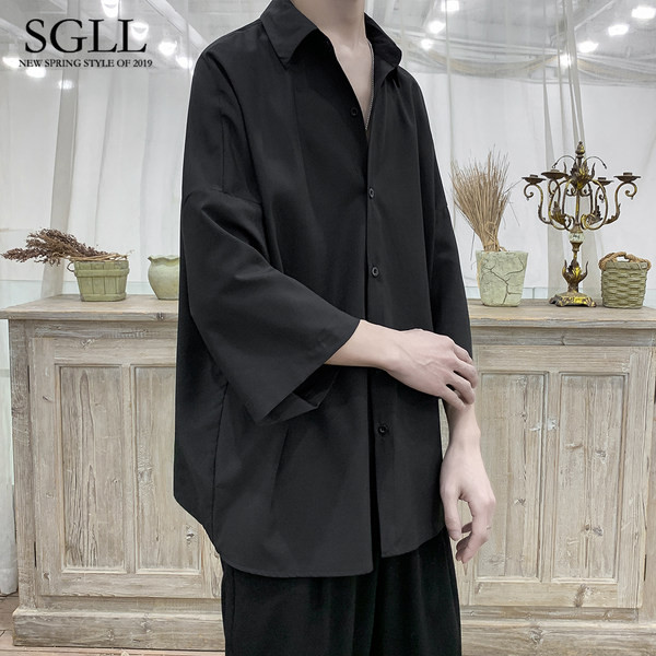 Μονόχρωμο ανδρικό πουκάμισο με κλασικό γιακά - πολλά χρώματα