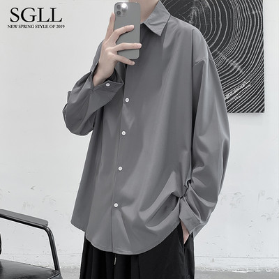 Új modell férfi tiszta ing, hosszú, 3/4 ujjú