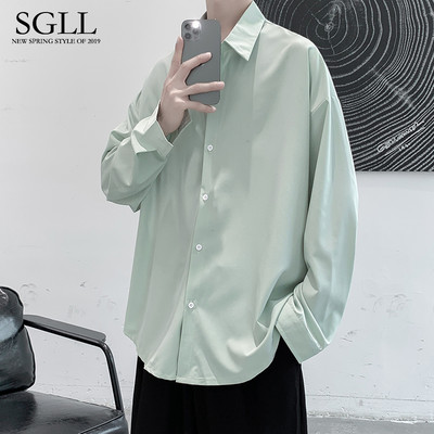 Új modell férfi tiszta ing, hosszú, 3/4 ujjú