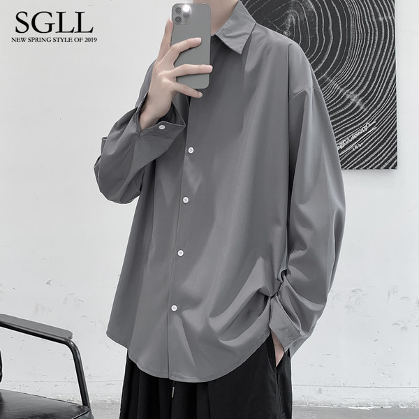 Új modell férfi tiszta ing, hosszú, 3/4 ujjú