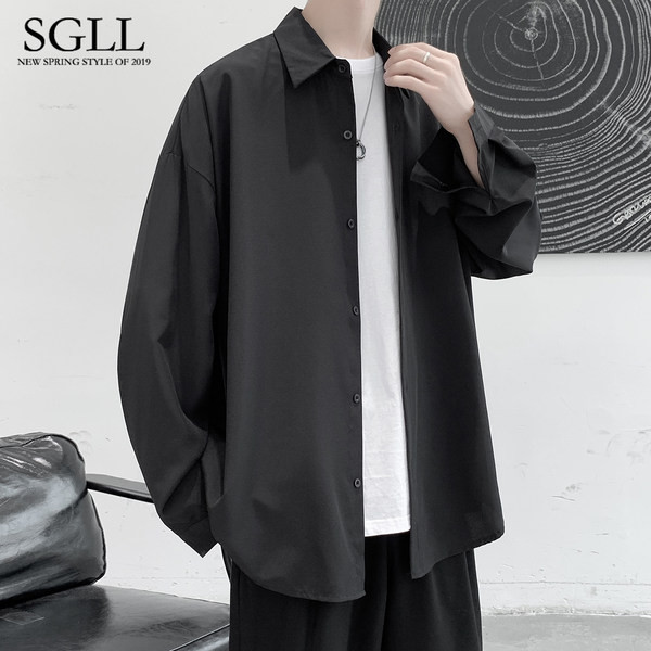 Új modell férfi tiszta ing, hosszú, 3/4 ujjú