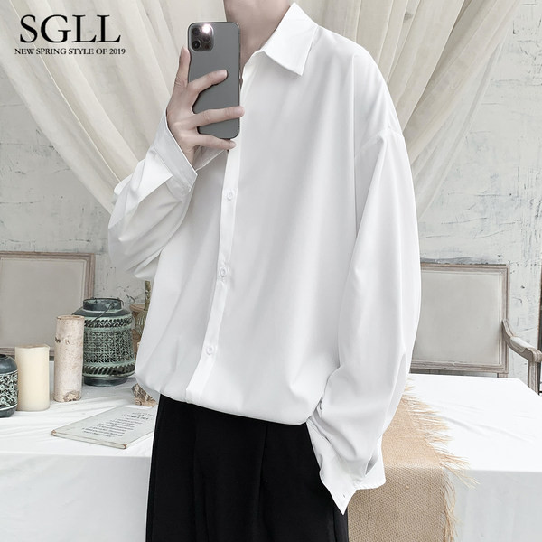 Új modell férfi tiszta ing, hosszú, 3/4 ujjú