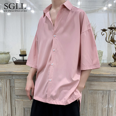 Letisztult modell férfi ing klasszikus gallérral