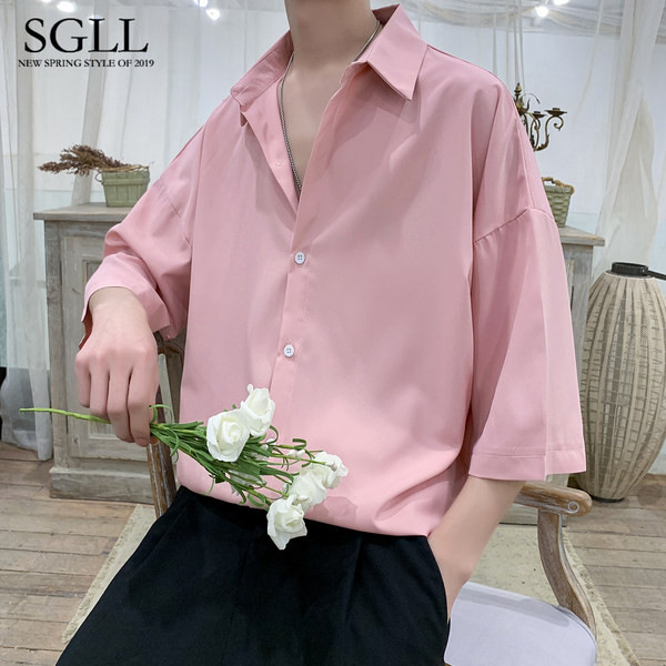 Letisztult modell férfi ing klasszikus gallérral