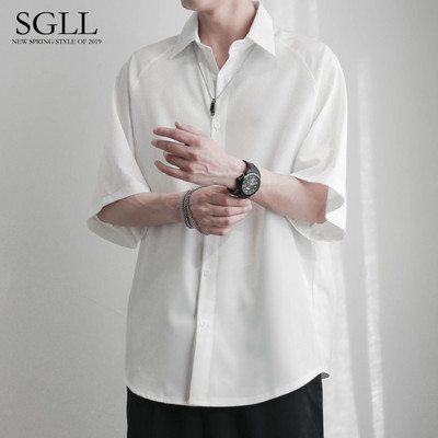 Klassikalise krae ja 3/4 varrukatega vabaaja meeste särk