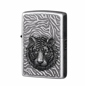 Запалка Zippo, Газова, Метална, Сребрист