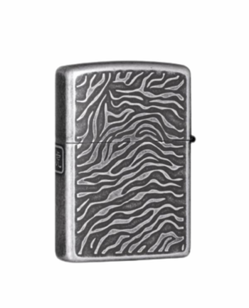 Запалка Zippo, Газова, Метална, Сребрист