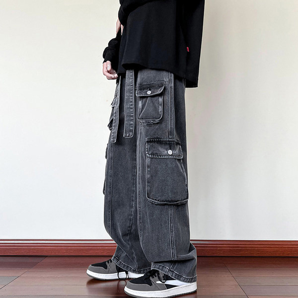 Naujo modelio vyriški džinsai su šoninėmis kišenėmis