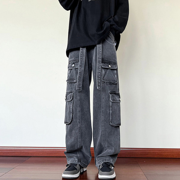 Naujo modelio vyriški džinsai su šoninėmis kišenėmis