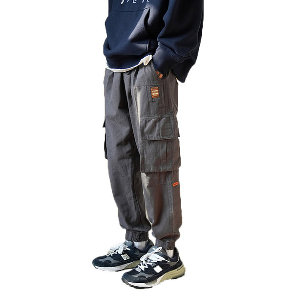 Ανδρικό τζιν με τσέπη και λάστιχο φαρδύ μοντέλο