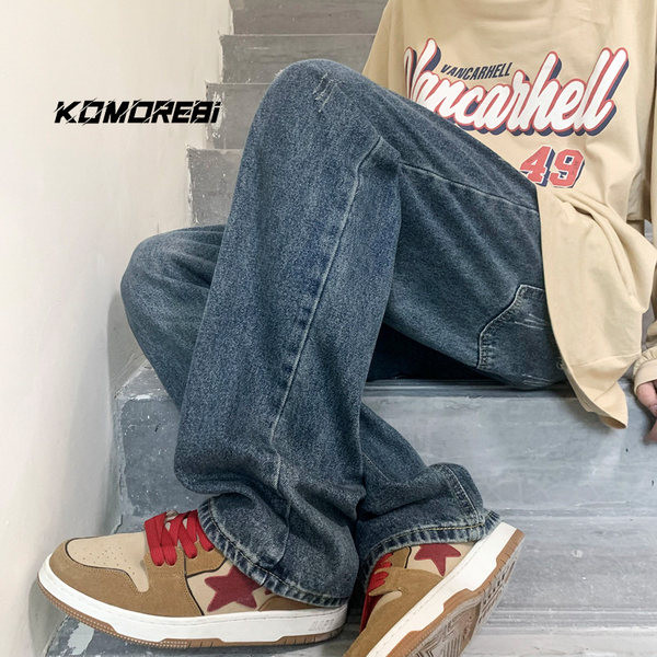 Kahes värvitoonis meeste lahtised teksad