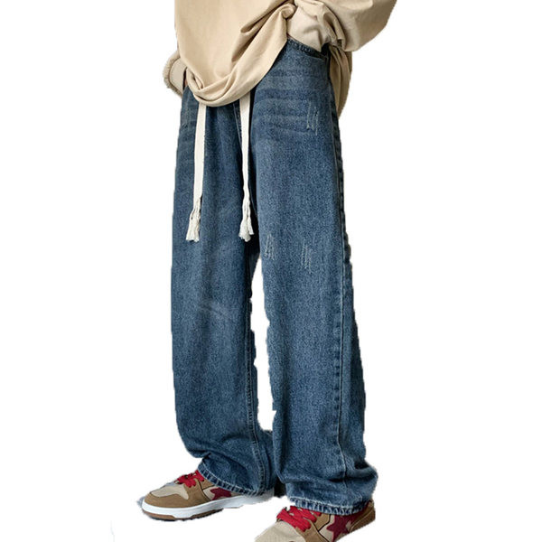 Kahes värvitoonis meeste lahtised teksad