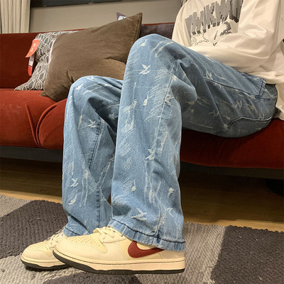 Rebitud mustriga pikad meeste vabaaja teksad